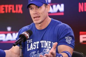 Bang Showbiz / John Cena wrestled in front of a hometown crowd for the last time.