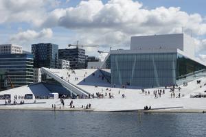 Rising like an iceberg from the sea, Oslo’s Opera House is one of many ways the city has revitalized its waterfront. (Rick Steves, Rick Steves’ Europe)