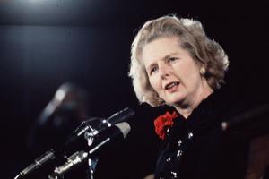 1975:  Margaret Thatcher takes over from Edward Heath as the new leader of the Conservative Party.  (Photo by Hulton Archive/Getty Images)