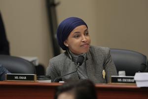 Rep. Ilhan Omar (D-MN) speaks during a mark up meeting with the House Budget Committee on Capitol Hill on May 16, 2025, in Washington, D.C. (Anna Moneymaker/Getty Images/TNS)