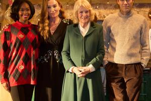 Bang Showbiz / Queen Camilla visited the set of drama series Rivals