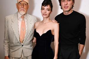 Bang Showbiz / Antony Price, Lily Allen and Marco Capaldo at his fashion show in November.