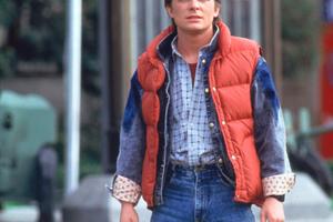 Bang Showbiz / Michael J. Fox as Marty McFly in Back to the Future.