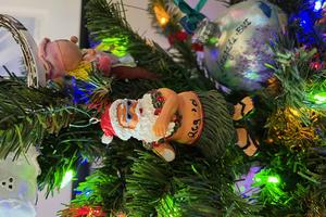 Santa ornament from Hawaii. Andy Yemma.