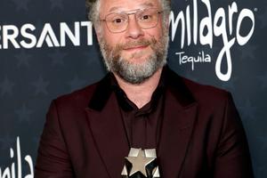 Bang Showbiz / Seth Rogen with his Critics Choice Award