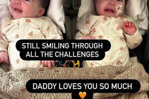 Bang Showbiz / Zion Foster had a heartfelt message for his twins (c) Instagram
