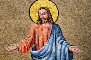 Jesus mosaic. Dreamstime/TCA