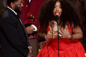 Bang Showbiz / Kendrick Lamar and SZA at the Grammys.