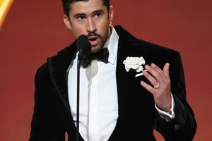 Bang Showbiz / Bad Bunny at the Grammy Awards.