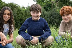 Bang Showbiz / Harry Potter stars Arabella Stanton, Dominic McLaughlin and Alastair Stout.