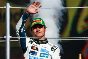 Bang Showbiz / Lando Norris on the podium in October 2025