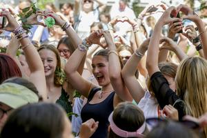 Around the world, Taylor Swift's fan base skews female. AP Photo/Heinz Peter Bader