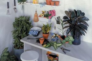 You can create a one-of-a-kind wall or area designed to grab and go what you need. (Lowe’s/TCA)
