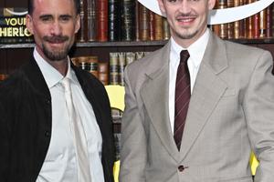 Bang Showbiz / Young Sherlock stars Joseph Fiennes and Hero Fiennes Tiffin