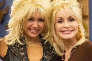 Bang Showbiz / Miley Cyrus and her godmother Dolly Parton
