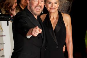 Bang Showbiz / Ricky Gervais and his long-time partner Jane Fallon.