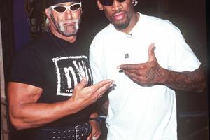 Bang Showbiz / Dennis Rodman teamed up with Hulk Hogan