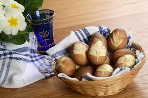 Decorated 'guevos haminados,' or slow-cooked eggs, are a common Passover food for Sephardic Jewish families. sbossert/iStock via Getty Images Plus