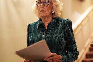 Bang Showbiz / Queen Camilla at her Reading Room anniversary celebration