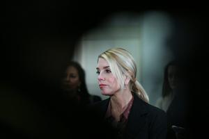 U.S. Attorney General Pam Bondi answers questions from the media at the U.S. Capitol on March 18, 2026. Matt McClain/Getty Images