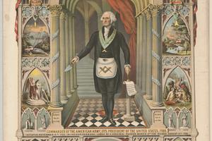 George Washington was initiated into Freemasonry at the age of 20. Strobridge & Co. Lith./Library of Congress via AP