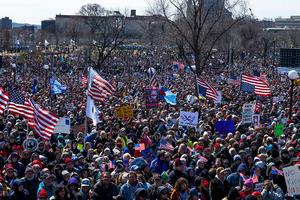 ST PAUL, MINNESOTA - MARCH 28: Demonstrators gather for a 