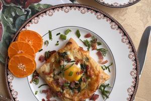 Puff pastry treats are best enjoyed with a knife and fork to capture the flakiness. (JeanMarie Brownson/TCA)