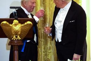 Bang Showbiz / King Charles teased Donald Trump during a State Dinner at the White House