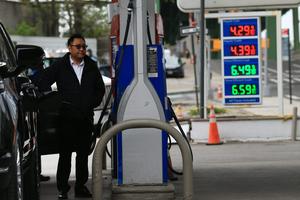 Gas prices were well over $4 a gallon on April 28, 2026, in Brooklyn, N.Y. Spencer Platt/Getty Images