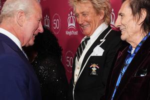 Bang Showbiz / Sir Rod Stewart and Ronnie Wood met King Charles at The King's Trust celebration event