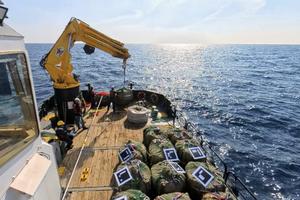In the Mediterranean Sea, the Israeli company Rewind has a pilot project that buries biomass bundles beneath seafloor sediments, where the lack of oxygen slows decomposition.
              Used with permissions from Rewind