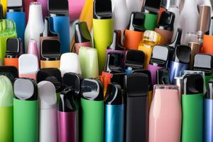 There are currently 45 approved vaping products in the U.S. Most are tobacco- or menthol-flavored; only two are fruit-flavored. Roman Mykhalchuk/iStock via Getty Images Plus
