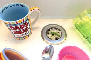 A $5 stainless-steel screen strainer can prevent a $500 drain-cleaning service call. You can see how this one captured small grains of rice and other food scraps. (Tim Carter/Tribune Content Agency/TNS)