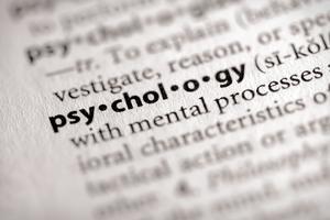 Selective focus on the word psychology. Dreamstime/TCA