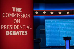 In a deeply divided America, what passes for 'debate' seems designed to fuel polarization, not to exchange ideas and really change minds. Brendan Smialowski/AFP via Getty Images