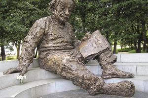 Albert Einstein Memorial. Einstein memorial statue in Washington, D. C. Dreamstime/TCA