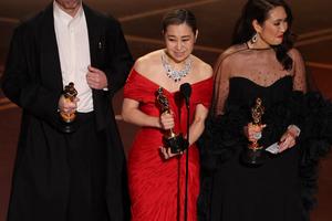 Bang Showbiz / Chris Appelhans, Maggie Kang and Michelle Wong - Oscars 2025 - Getty - Los Angeles