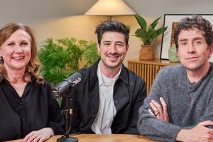 Bang Showbiz / Marcus Mumford on the DISH podcast/ Credit: HARRIET LANGFORD STUDIO.