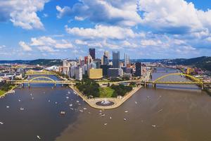 Pittsburgh's three rivers are monitored for water quality under federal Clean Water Act standards. pawel.gaul/E+ collection via Getty Images