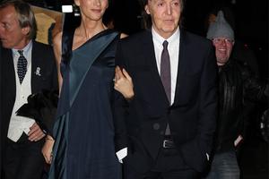 Bang Showbiz / Nancy Shevell with Paul McCartney in New York in 2014.