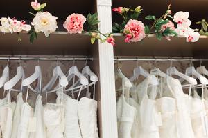 Bridal gowns. Dreamstime/TCA