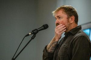 Graham Platner at a town hall on June 7, 2026, in Portland, Maine.  Laura Brett/Getty Images