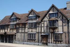 Beyond live performances, the prime Shakespeare sight in Stratford-upon-Avon is the half-timbered Elizabethan building where the playwright grew up. (Cameron Hewitt, Rick Steves' Europe)