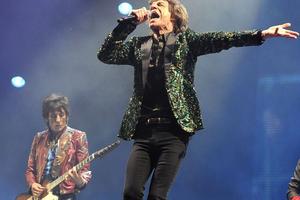 Bang Showbiz / Sir Mick Jagger on stage at Glastonbury in 2013
