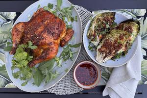 Steaming the cabbage before grilling offers the best success for tenderness. (JeanMarie Brownson/TCA)