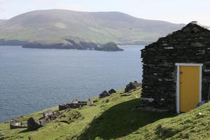 The abandoned fishing village of Great Blasket Island once housed around 180 people. Now, it's vacant — but holds authentic insight into traditional Irish life. (Rick Steves' Europe)