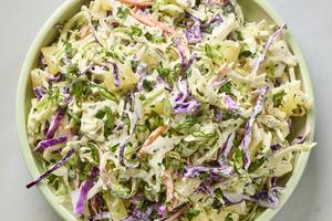 Pineapple is key to a refreshing sweetness in this easy, make-ahead slaw. (Alex Lepe/TCA)