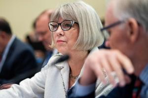 Anthea Hartig, director of the Smithsonian Institute's National Museum of American History, prepares to testify during the House Administration Committee hearing on 