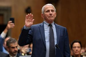 WASHINGTON, DC - JULY 29:  Former NIH Director Anthony Fauci is sworn in before testifying to Senate Homeland Security and Governmental Affairs Committee hearing on July 29, 2026 in Washington, DC.  Fauci was expected to be questioned about his diary entries during his handling of the Covid-19 pandemic.   (Photo by Anna Moneymaker/Getty Images)