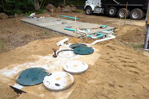 This is a unique septic system installation. You can drive a car on top of the leach field! (Tim Carter/Tribune Content Agency/TNS)